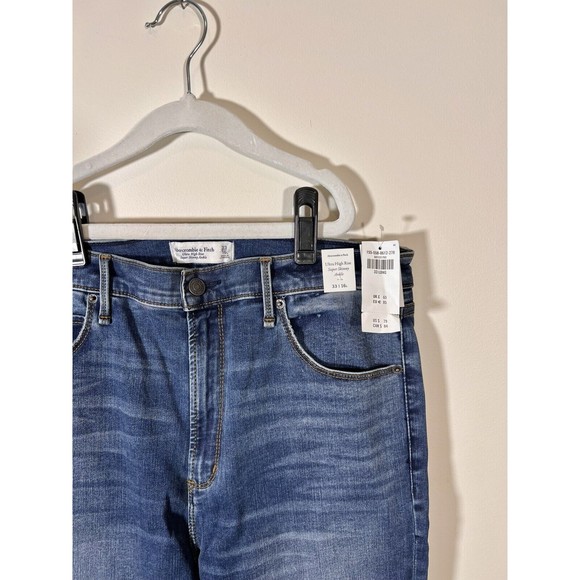 Abercrombie & Fitch Women's Skinny Jeans - Blue - Picture 4 of 7